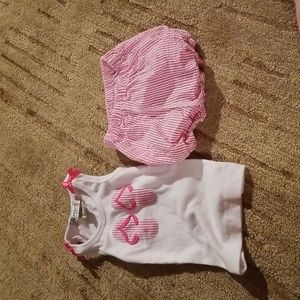Cute tank outfit size 6m by jannuzzi